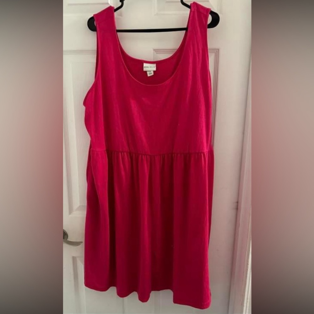 Pink short dress sleeveless